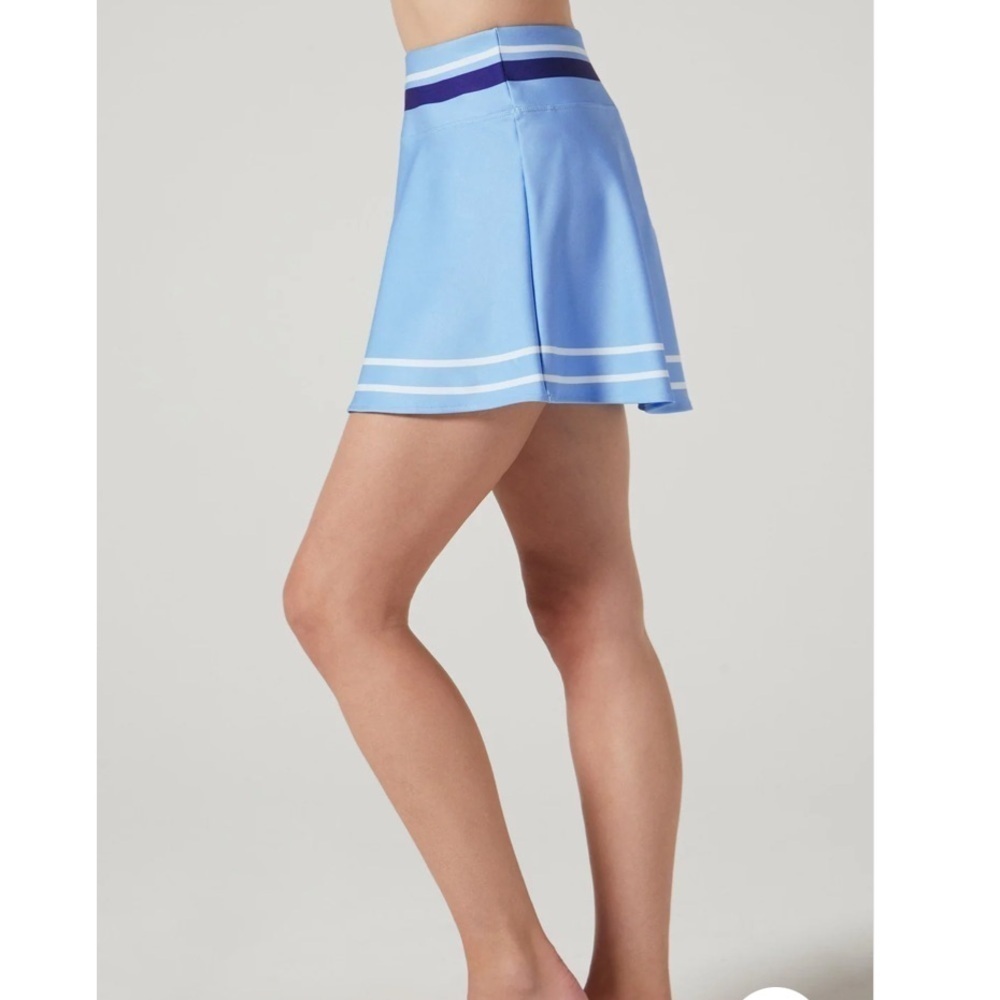Powder blue tennis skirt biker shorts with mesh pockets BNWT S - Picture 7 of 7